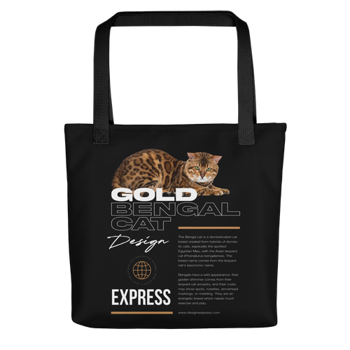 Gold Bengal Cat Tote Bag