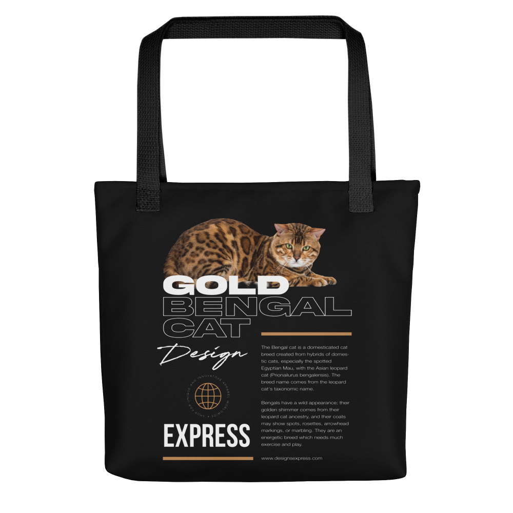 Gold Bengal Cat Tote Bag