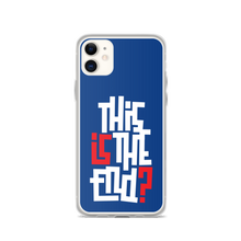 IS/THIS IS THE END? Navy Blue Reverse iPhone Phone Case