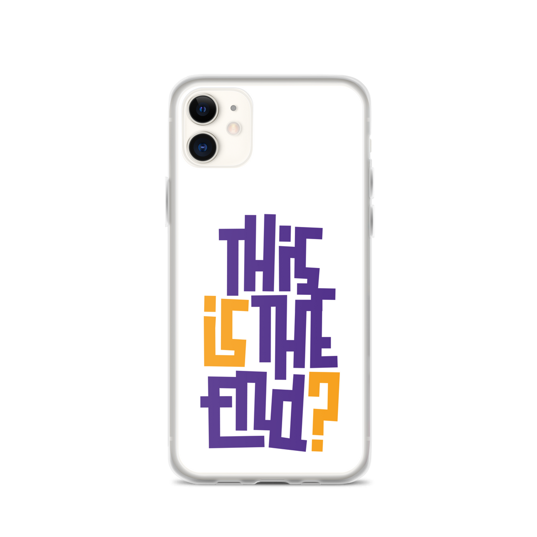 IS/THIS IS THE END? Purple Yellow iPhone Phone Case