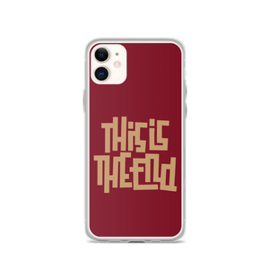 THIS IS THE END? Burgundy iPhone Phone Case