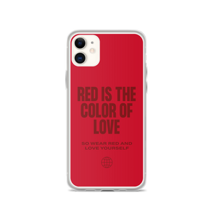 Red is the color of love iPhone® Phone Case