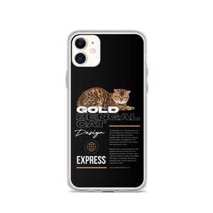 Gold Bengal Cat iPhone Case