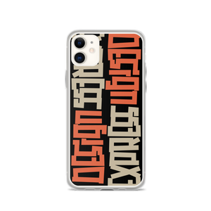 Design Express Typography iPhone Case