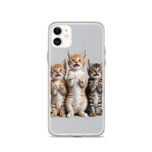 Funny Tripple Cats iPhone Case