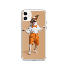 Happy Dancing Dog Beige iPhone Case