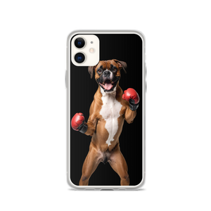 Boxer Boxing Black iPhone Case