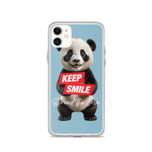 Keep Smile Blue Panda iPhone Case