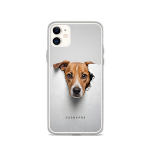 Funny Sad Dog Peep iPhone Case