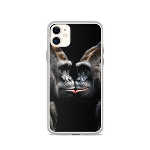 Gorilla Kissing iPhone Case