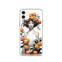 Oriental Lady with Orange Fruits iPhone Case