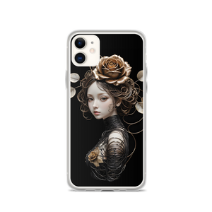 Lady Rose Copper Wire Art iPhone Case