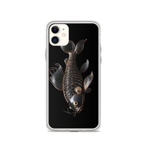 Minimalism Copperplate Art Fish iPhone Case