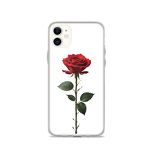 Red Rose on White iPhone Case