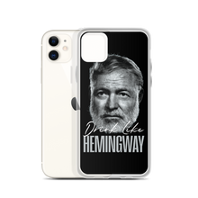 Drink Like Hemingway Portrait Clear Case for iPhone®