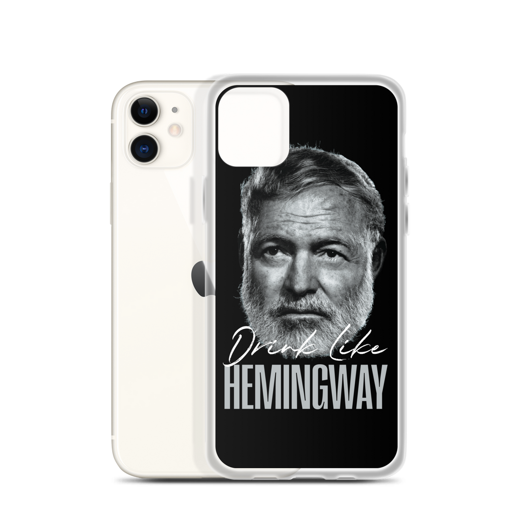 Drink Like Hemingway Portrait Clear Case for iPhone®