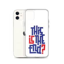 IS/THIS IS THE END? Navy Red iPhone Phone Case