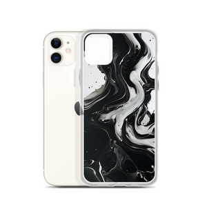 Black and White Fluid iPhone® Phone Case