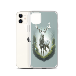 Green White Deer iPhone Case