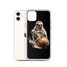 Sloth Riding A Snail iPhone Case