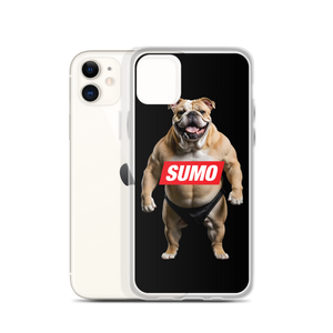 Sumo Bulldog Black iPhone Case