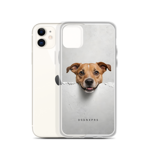 Smile Dog Peep iPhone Case