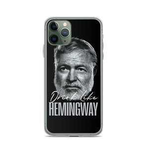 Drink Like Hemingway Portrait Clear Case for iPhone®