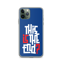 IS/THIS IS THE END? Navy Blue Reverse iPhone Phone Case