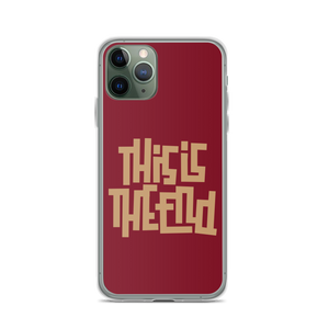 THIS IS THE END? Burgundy iPhone Phone Case