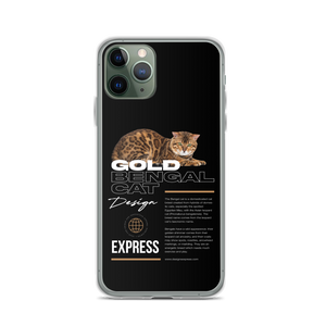 Gold Bengal Cat iPhone Case