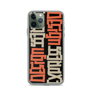 Design Express Typography iPhone Case