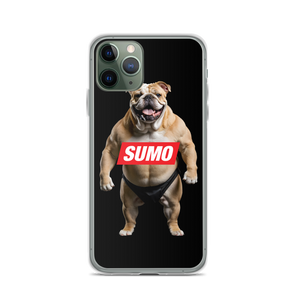 Sumo Bulldog Black iPhone Case