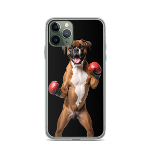 Boxer Boxing Black iPhone Case