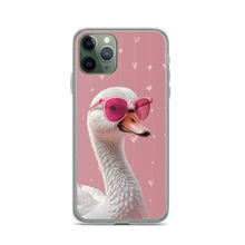 Cute Pink Swan iPhone Case