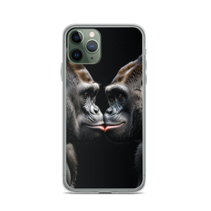 Gorilla Kissing iPhone Case