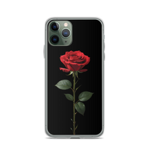 Red Rose on Black iPhone Case