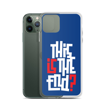 IS/THIS IS THE END? Navy Blue Reverse iPhone Phone Case