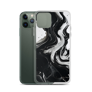 Black and White Fluid iPhone® Phone Case