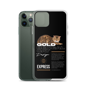 Gold Bengal Cat iPhone Case