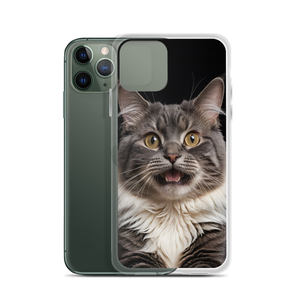 Shocked Cat Face iPhone Case