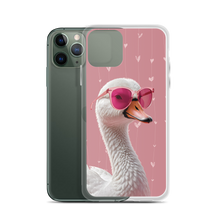 Cute Pink Swan iPhone Case