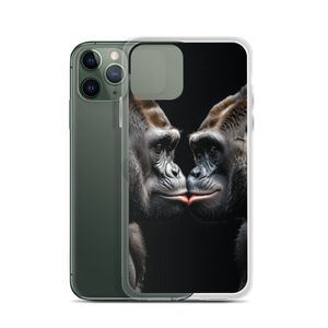 Gorilla Kissing iPhone Case