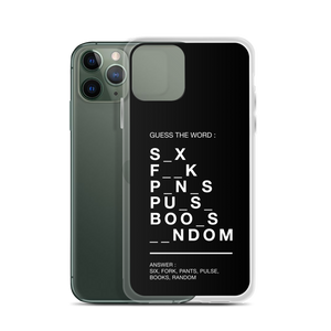 Guess The Word (Funny) iPhone Case