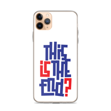 IS/THIS IS THE END? Navy Red iPhone Phone Case