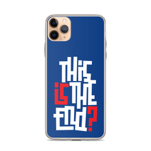 IS/THIS IS THE END? Navy Blue Reverse iPhone Phone Case