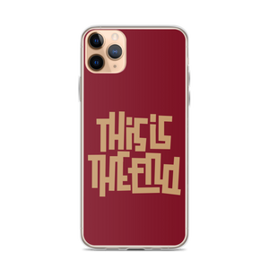 THIS IS THE END? Burgundy iPhone Phone Case