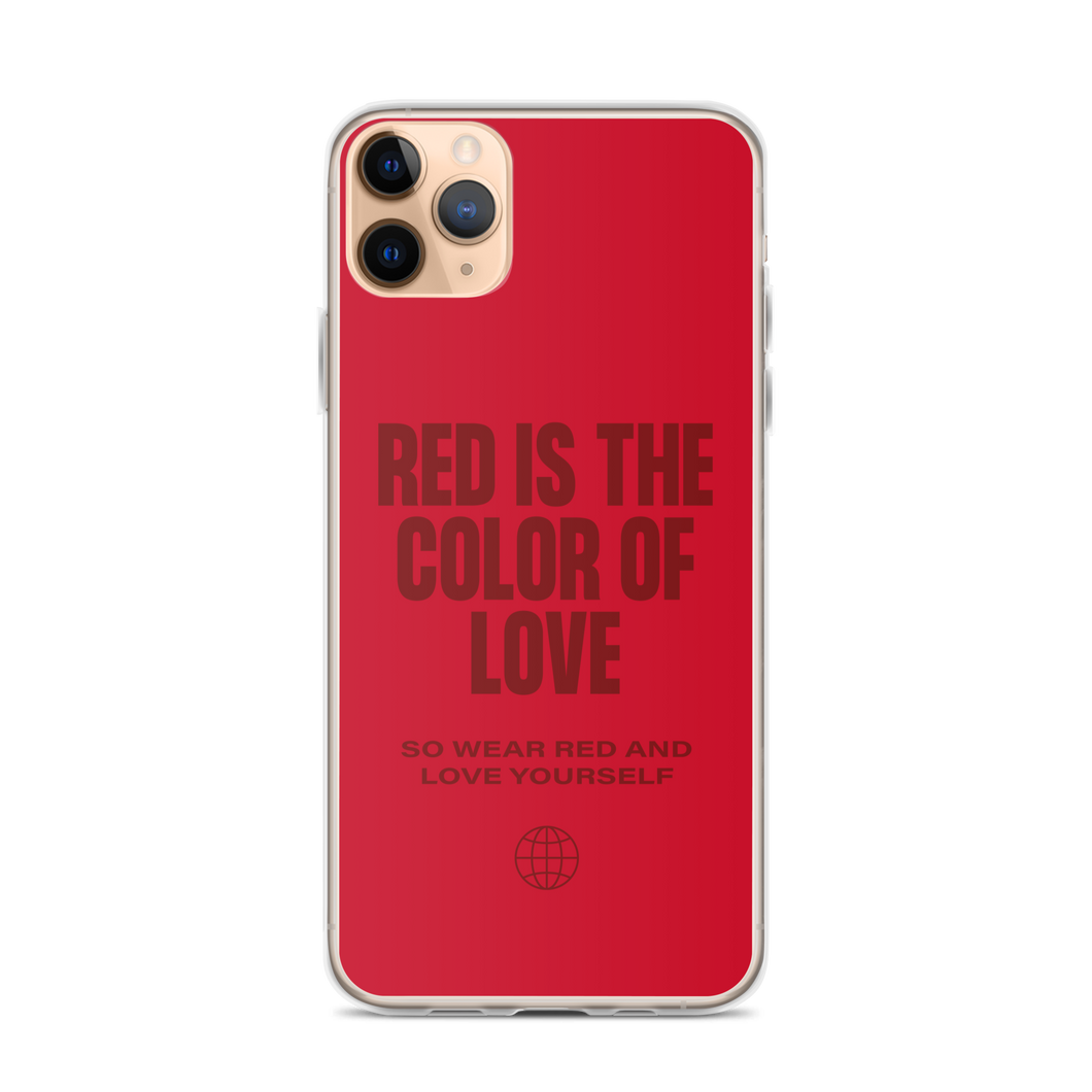 Red is the color of love iPhone® Phone Case