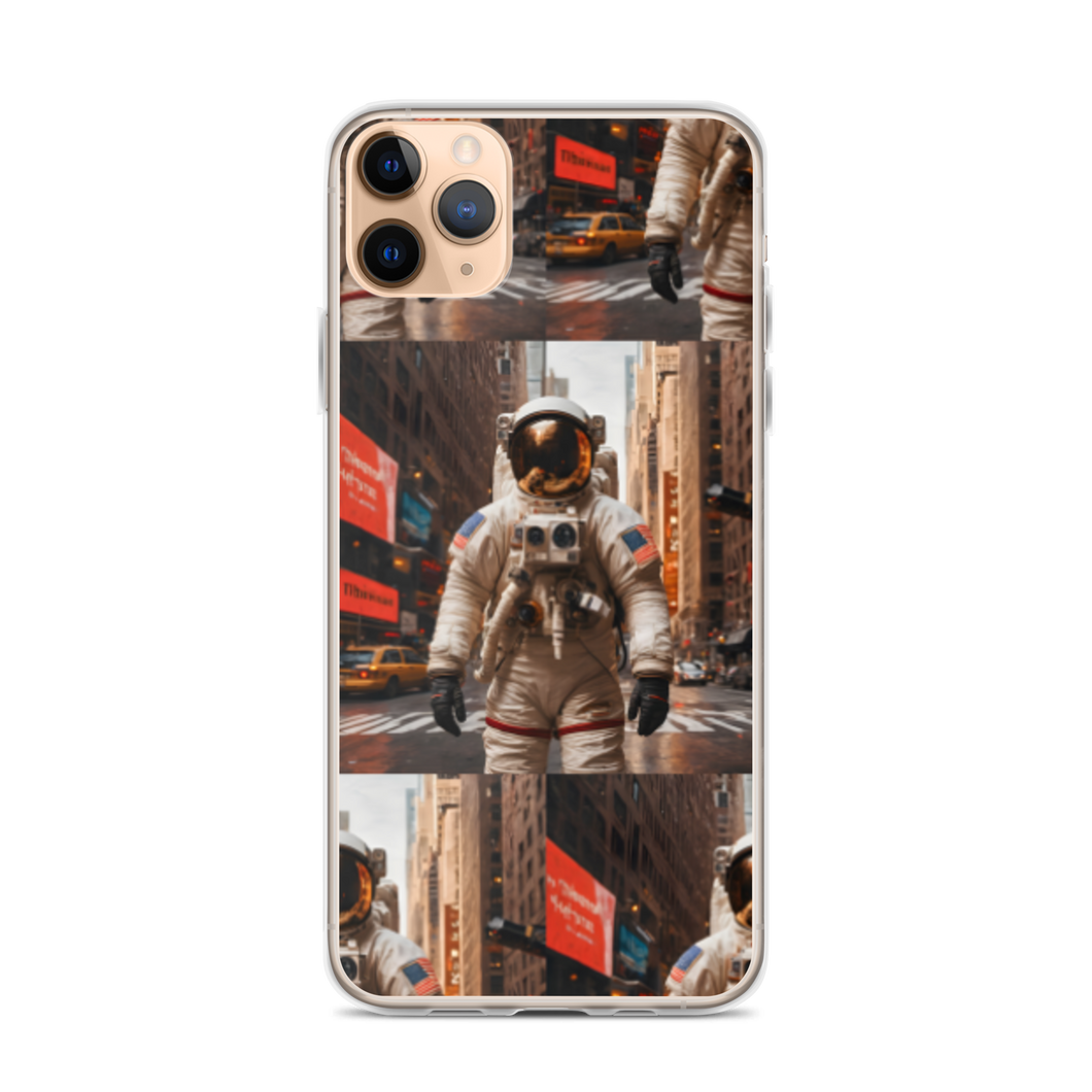 Astronout in the City iPhone Case