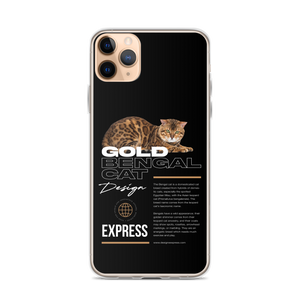 Gold Bengal Cat iPhone Case