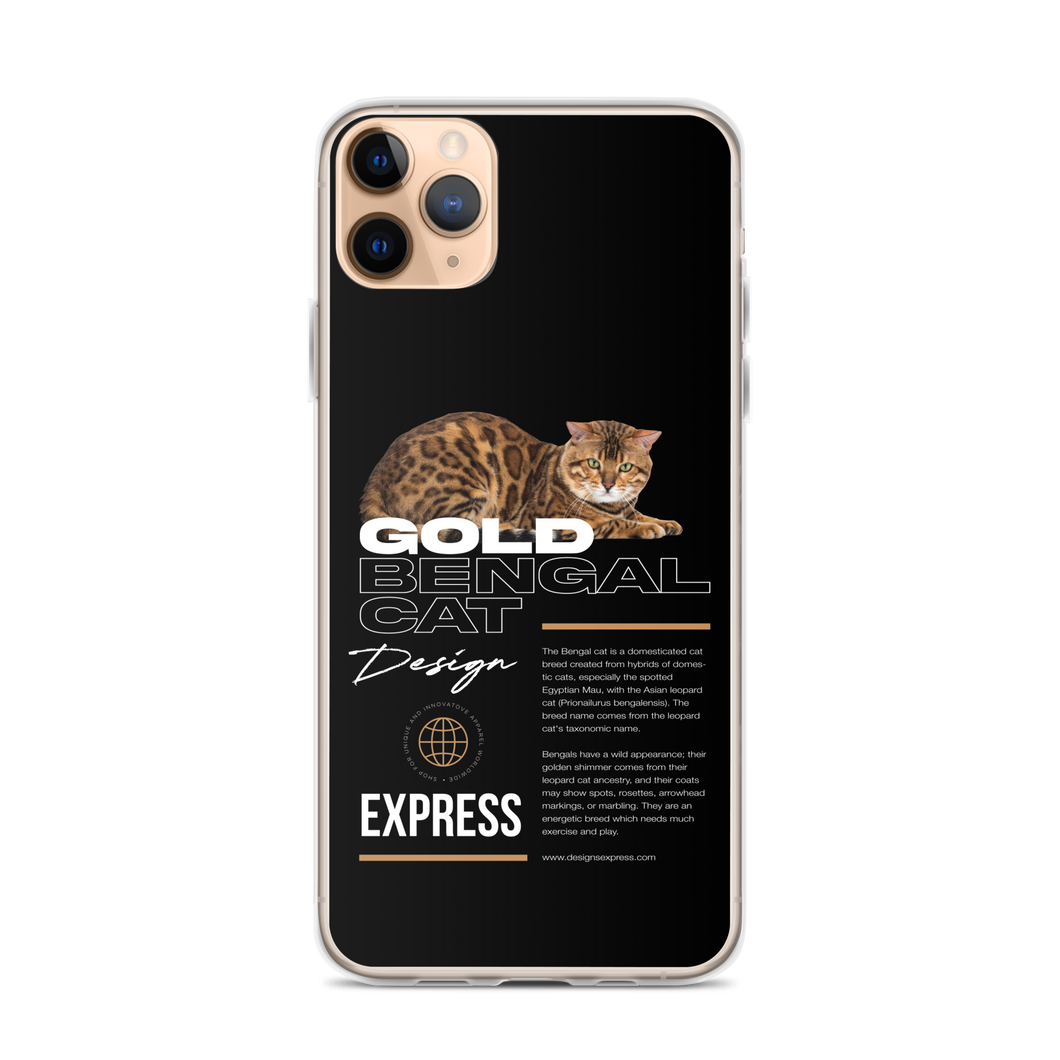 Gold Bengal Cat iPhone Case